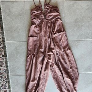 Striped Pink Jumpsuit